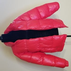 Men's Forever 21 Shiny Red Puffer Coat Size Medium